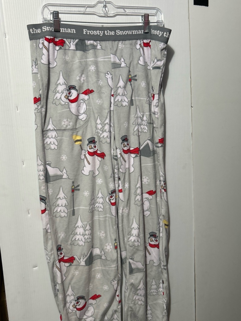 Kids Grey Snowman Pajama Pants